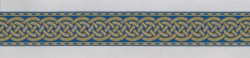 Галун ФР ПЛЕТЕНКА голуб. золот. шир. 4 см Галун ФР ПЛЕТЕНКА голуб. золот. шир. 4 см