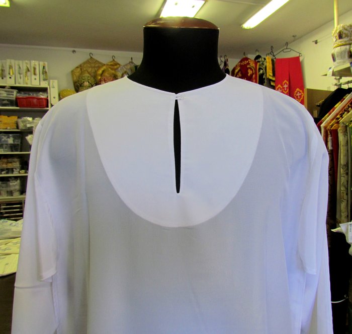 Подризник кашибо, келикреп с галуном или бахромой