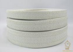 Галун РОМАШКА, белый со светлым серебром, шир. 1,8 см, РА Галун РОМАШКА, белый со светлым серебром, шир. 1,8 см, РА