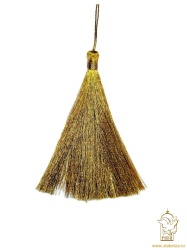Кисть декоративная, золото, длина 10 см, арт. 2232