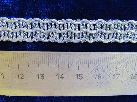 Тесьма серебро 29