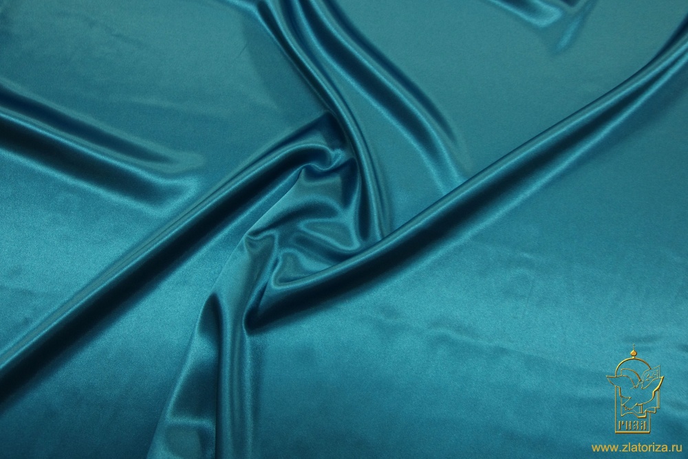 Полиэстер с эластаном, морская волна, шир. 150 см