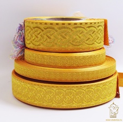 Галун ПЛЕТЕНКА, желтый с золотом, шир. 2,2 см, РА Галун ПЛЕТЕНКА, желтый с золотом, шир. 2,2 см, РА