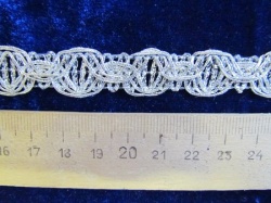Тесьма серебро 27
