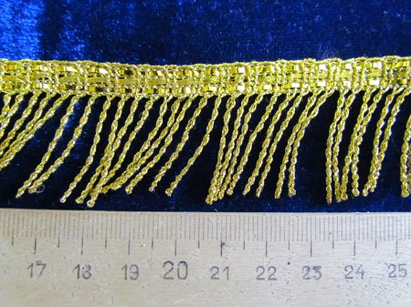Бахрома золото 13, 20 м в упаковке, арт. 15