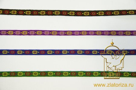 Тесьма жаккардовая, шир. 1см