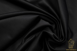 Шелк атлас, черный, шир. 140 см