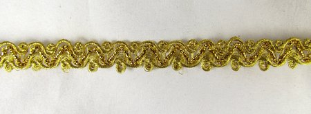 Тесьма золото 38 арт. F437, 18 м в упаковке