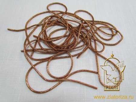 Канительный шнур ЗИГЗАГ 3? золото бронза, арт. antigue dabang № 8)