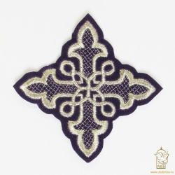 Крест 3 ВОЛОГОДСКИЙ, фиолетовый с серебром,8-9 см Крест 3 ВОЛОГОДСКИЙ, фиолетовый с серебром,8-9 см