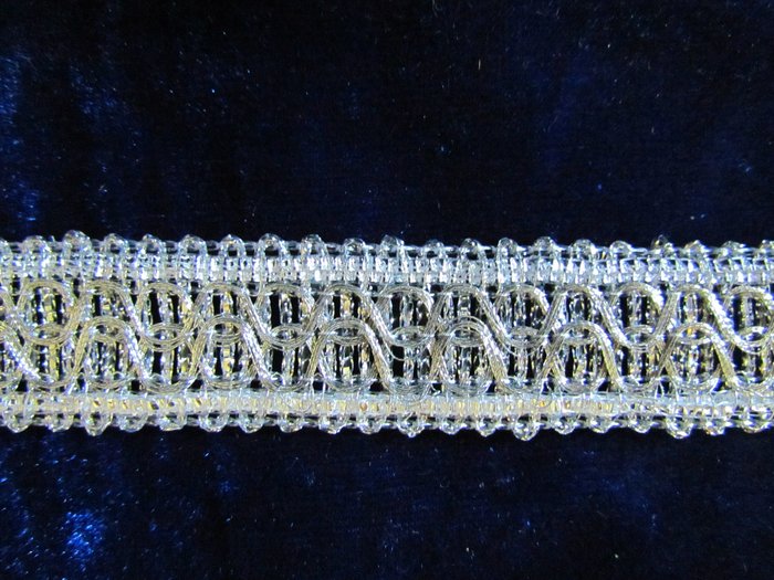 Тесьма серебро 44