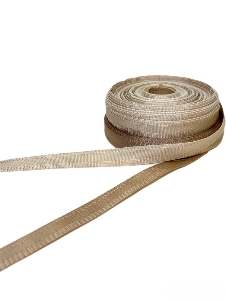 Брючная лента, бежевая, шир. 1,5-2 см