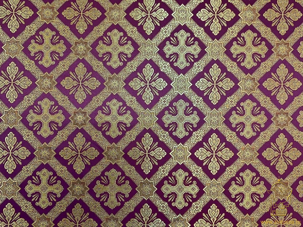 Парча КАНОН бордо с золотом, шир. 150 см, Рахманово