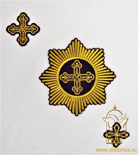 Набор крестов, иерейский, КОСТРОМА, фиолетовый с золотом, 14 шт, арт. 22120