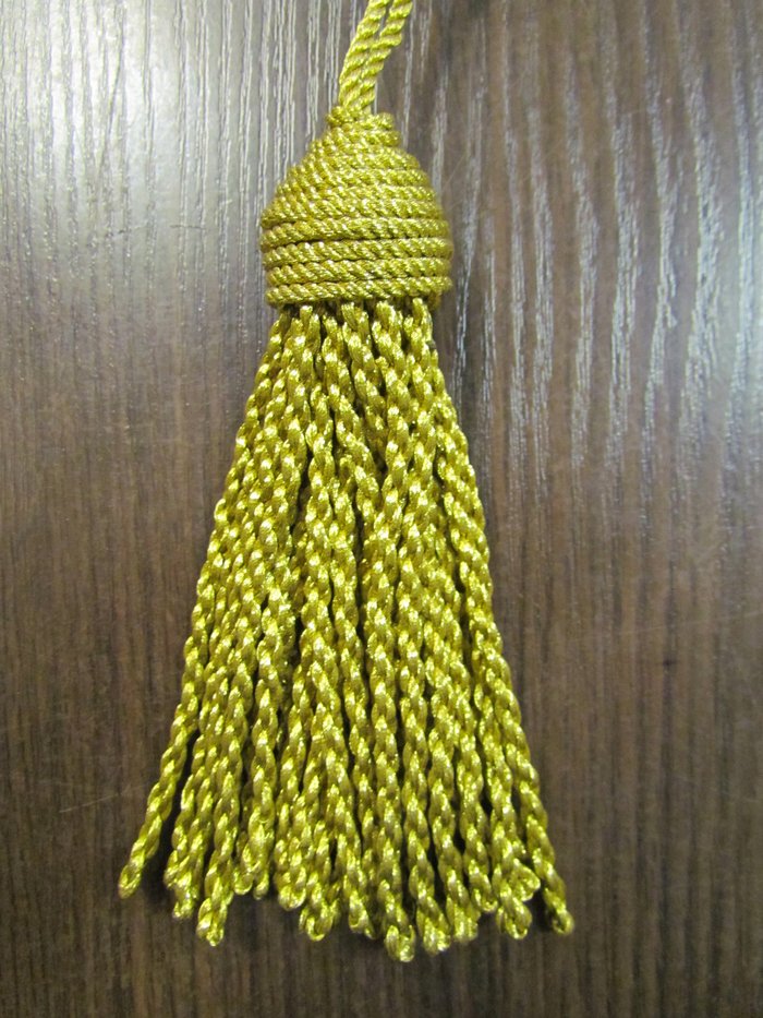 Кисть декоративная № 17Е, золото 11-12 см, арт. 1952, 98805А