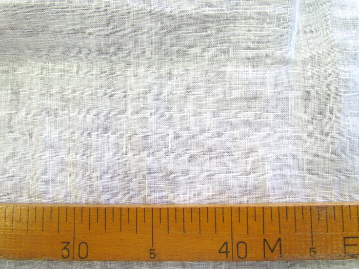 Лен белый, марлевка, тонкий, шир. 150 см, арт. 00С32 Орша