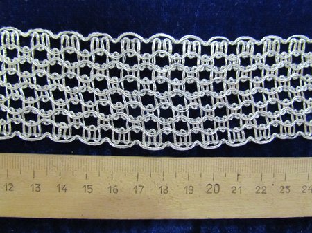 Тесьма серебро 62