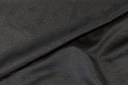 Подкладочная, жаккард церковный, черная, шир. 185 см. , полиэстер