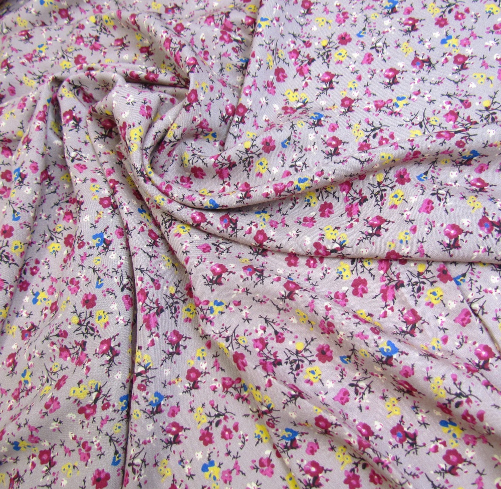 Штапель ЦВЕТОЧКИ 7, шир. 150 см