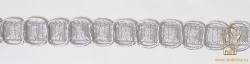 Тесьма серебро 102