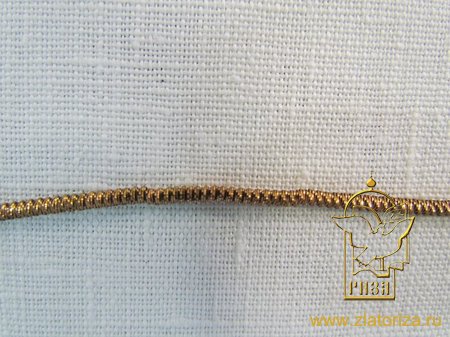Канительный шнур ЗИГЗАГ 3? золото бронза, арт. antigue dabang № 8)