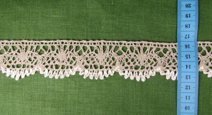 Кружево 159, плетеное, шир. 3,5 см
