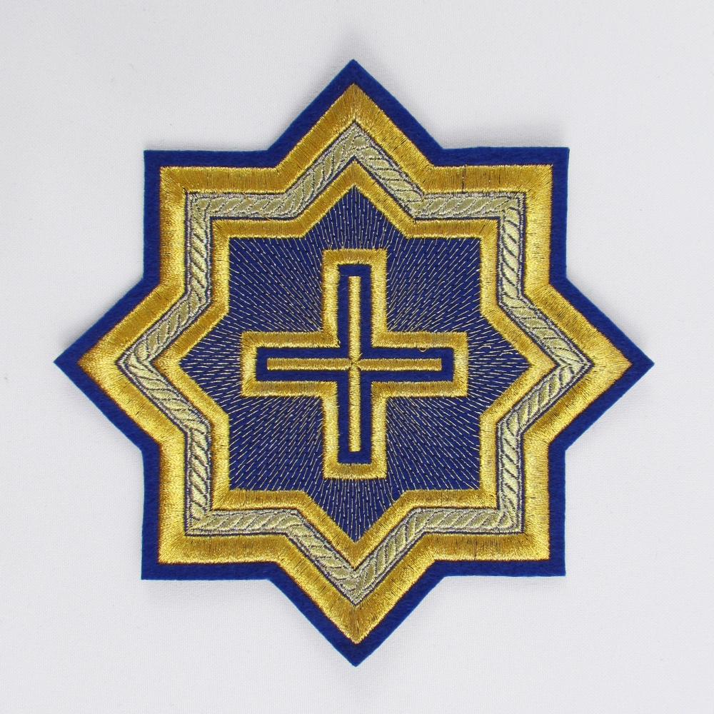 Набор крестов, иерейский, АНДРЕЕВСКИЙ, синий с золотом, 14 шт