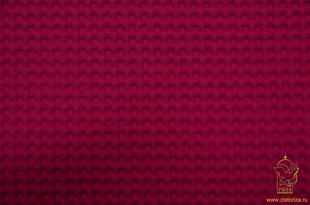 Хлопок Вафельное полотно, бордо, шир. 148, х/б 100 %, Вологда