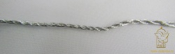 Шнур серебро, металл, 1,5 мм, арт 10 PLY silver dori, витой