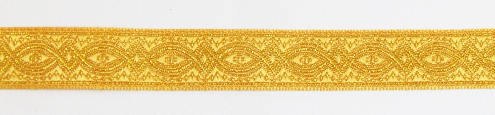 Галун КОСТРОМА, желтый с золотом, шир. 1,8 см, РА