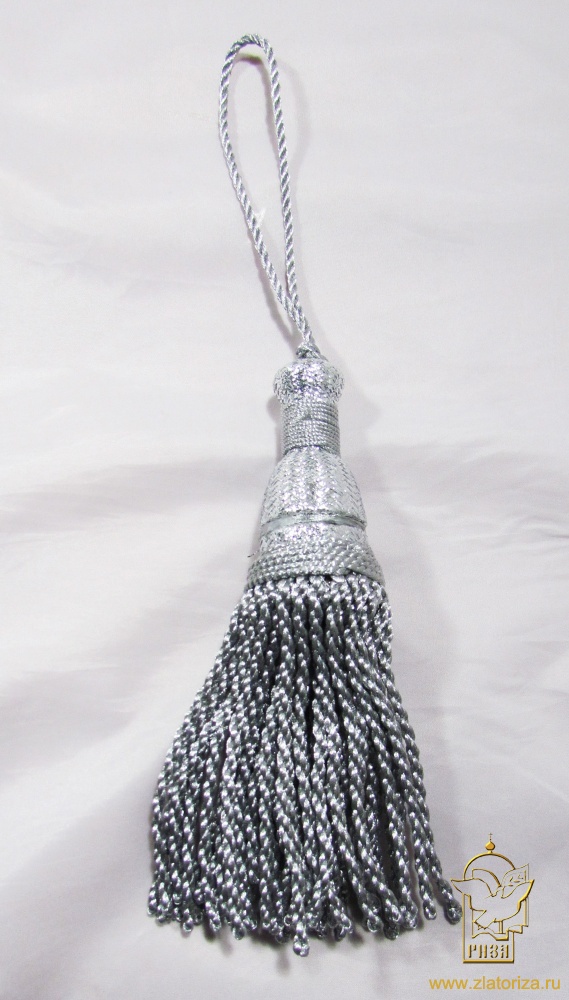 Кисть серебро 16 см арт. А2299, 54361