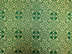 Шелк БЛАГОВЕСТ, зеленый с золотом, шир. 150 см, Рахманово Шелк БЛАГОВЕСТ, зеленый с золотом, шир. 150 см, Рахманово