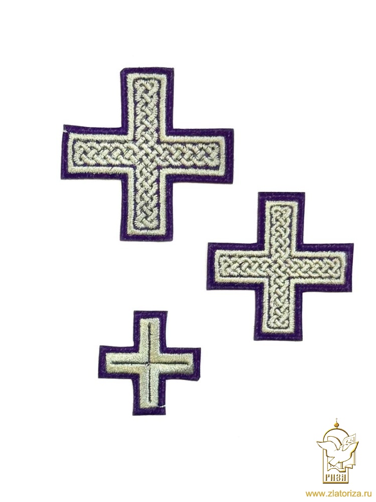 Набор крестов ДОРОЖНЫЙ. требный 9 шт фиолетовый с серым