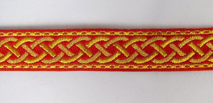 Галун ФР ПЛЕТЕНКА красн. шир. 2,3 см