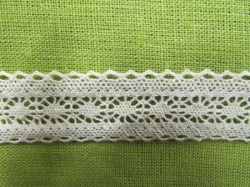 Кружево 120, плетеное, сливки