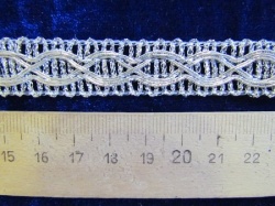 Тесьма серебро 35