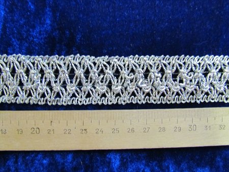 Тесьма серебро 88