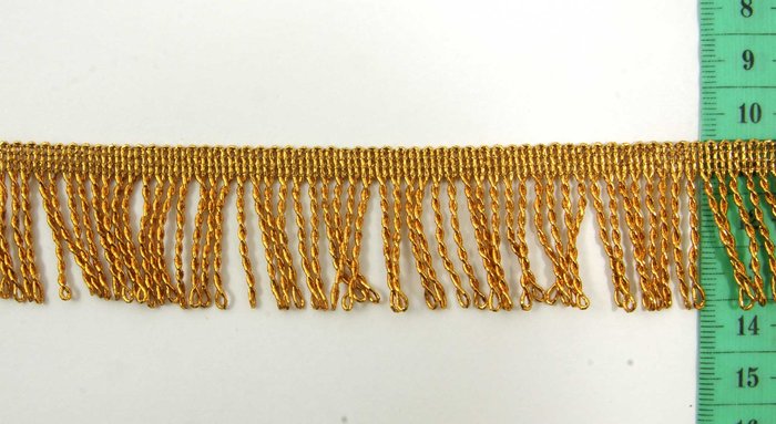 Бахрома золото 64, шир. 3 см, в упаковке 20 м, арт. 1797