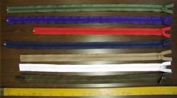 Молния разъемная от 45 см и более, пластиковая, цвет-микс