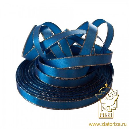 Лента атласная 1 см, цвет - микс