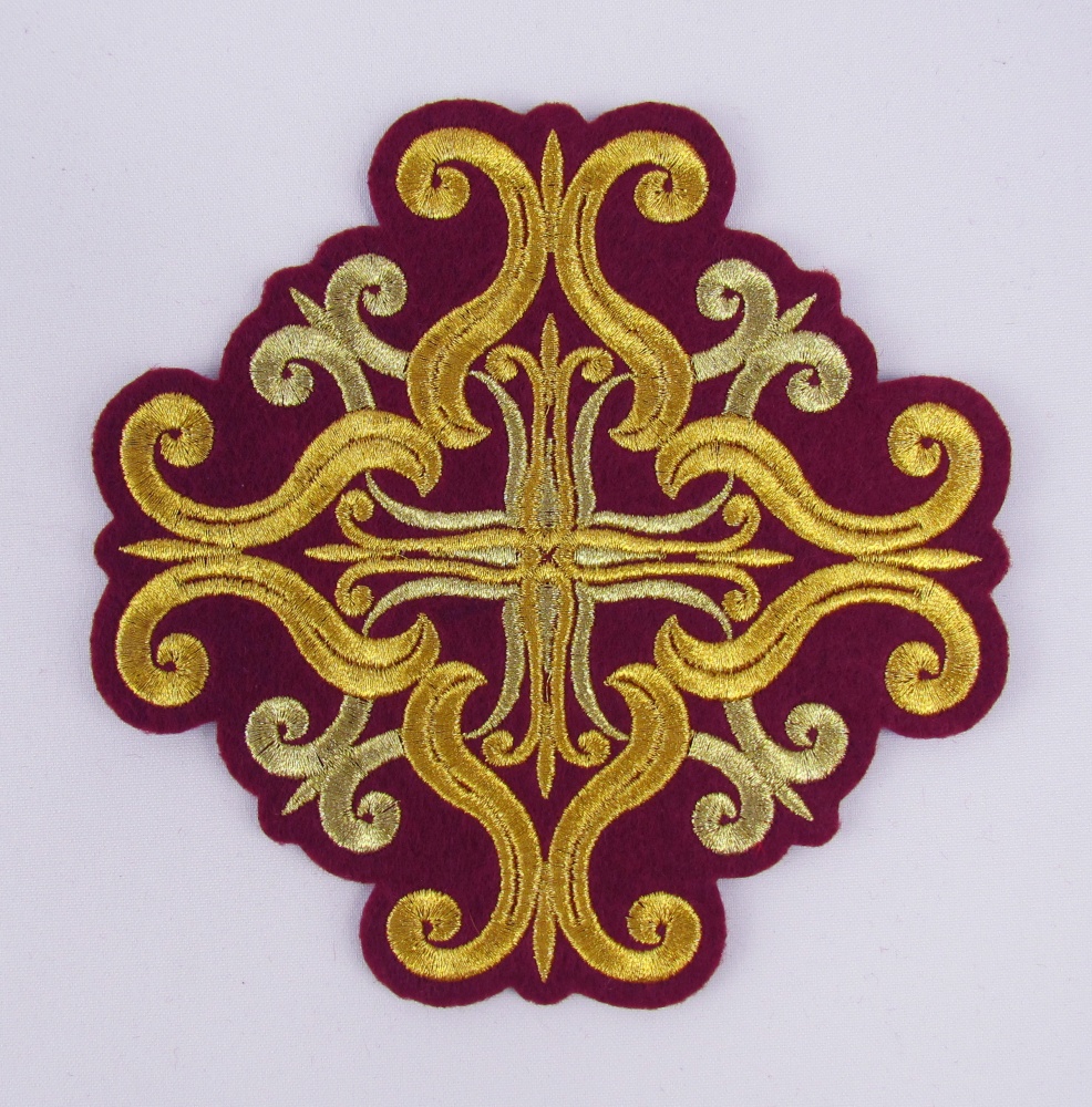 Набор крестов, иерейский, СОФИЯ, бордо с золотом, 14 шт