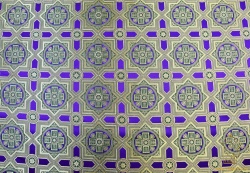Шелк НЕВСКИЙ, фиолетовый с зеленым, с золотом, шир. 150 см, Рахманово