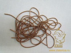 Канительный шнур ЗИГЗАГ 3? золото бронза, арт. antigue dabang № 8)