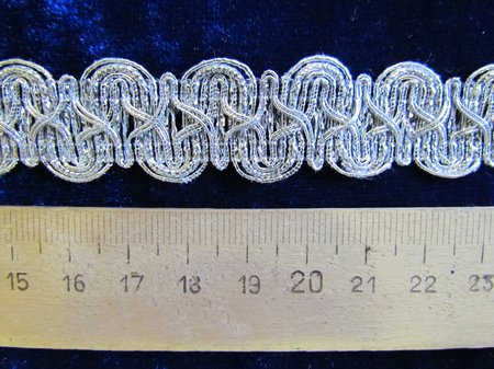 Тесьма серебро 33