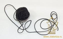 Резинка шляпная, черная, шир. 1,3 мм (50 м моток) Резинка шляпная, черная, шир. 1,3 мм (50 м моток)