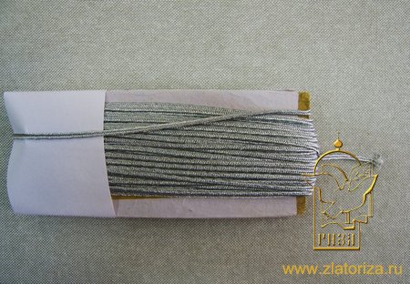 СУТАЖ, шнур серебро шир. 4 мм (в мотке 25 м)