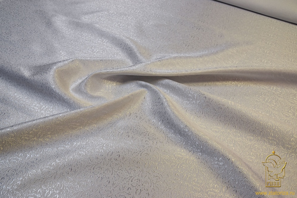 Шелк ОРЕНБУРГ, белый, шир. 150 см, Рахманово