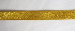 Галун АФИНЫ, горчица с золотом, шир. 1,7 см, ФР