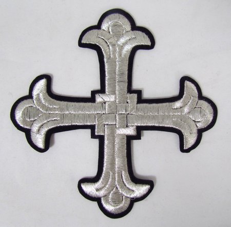 Крест 1 ЛУКОШКО, фиолетовый с серебром,14,5 -16 см