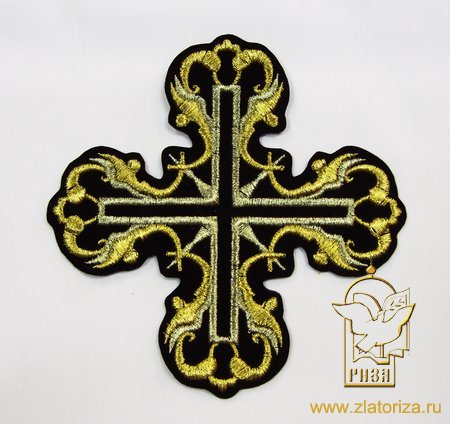 Крест 1 ВОЛОЦКИЙ, черный с золотом